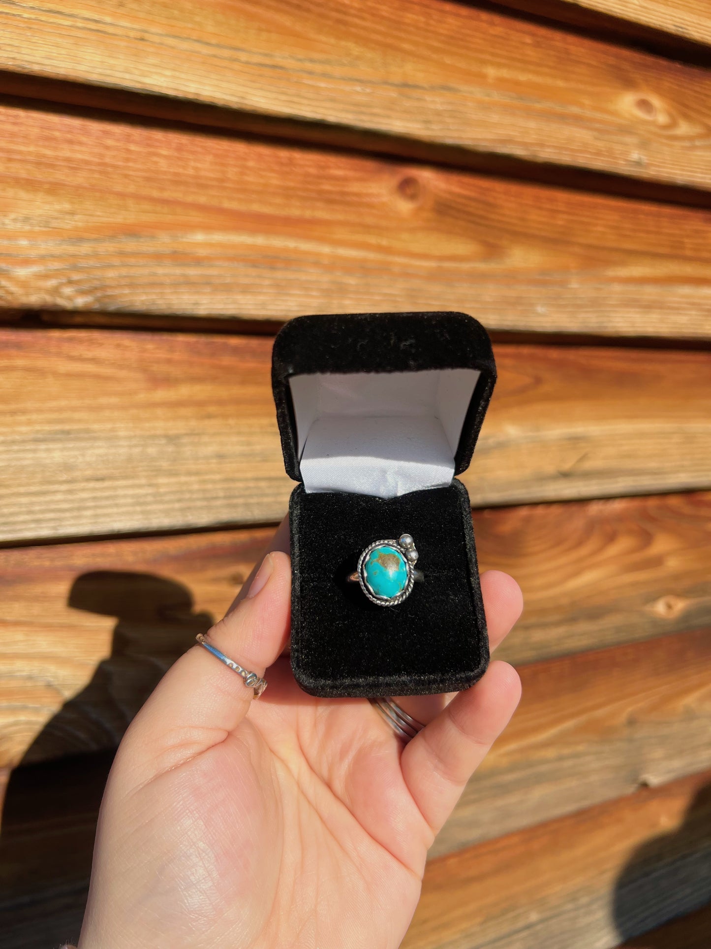 Sterling silver and Kingman Turquoise Ring