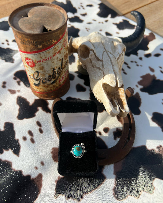 Sterling Silver & Kingman Turquoise Ring