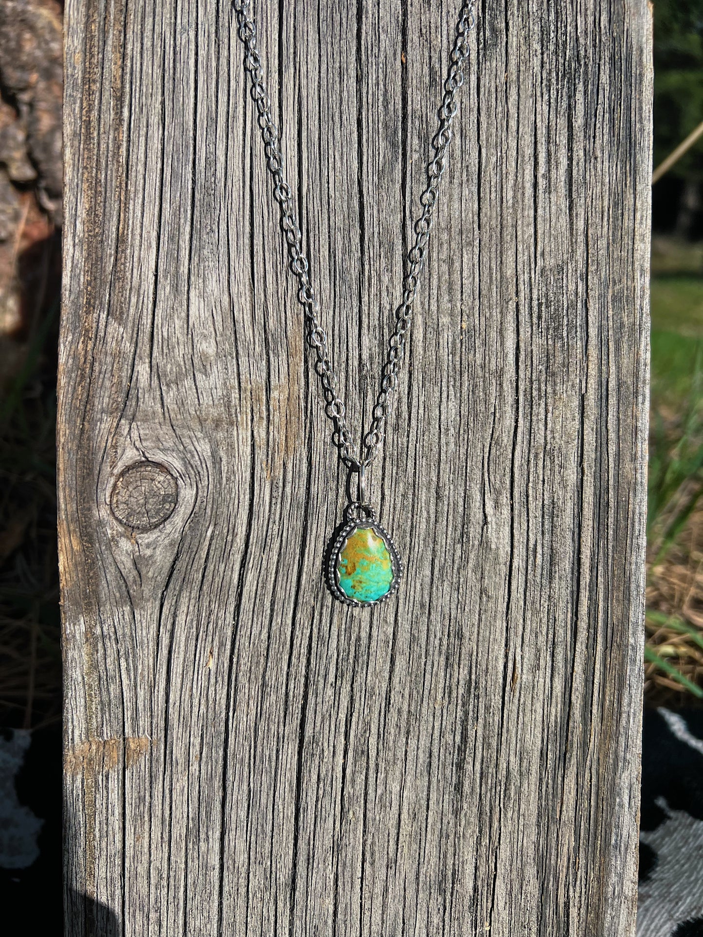 Turquoise Teardrop Necklace