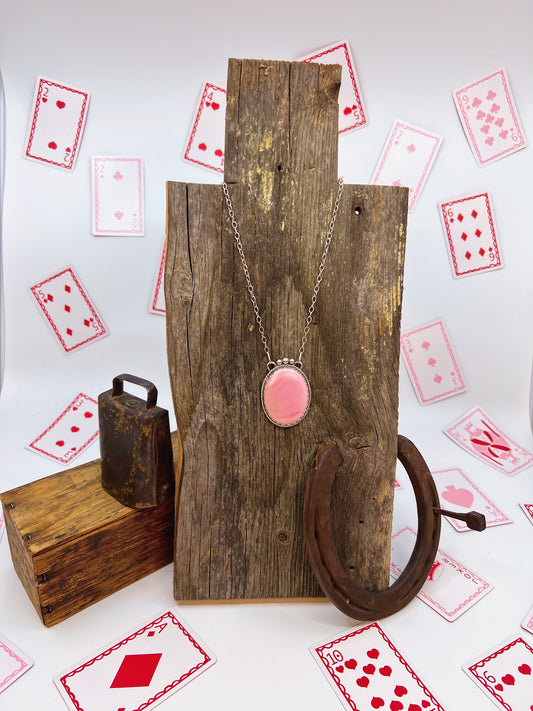 Blush Barrel Necklace