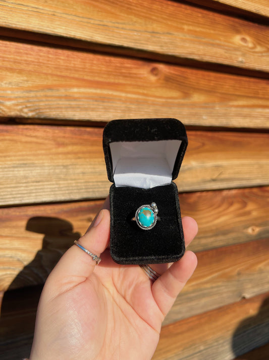 Sterling silver and Kingman Turquoise Ring