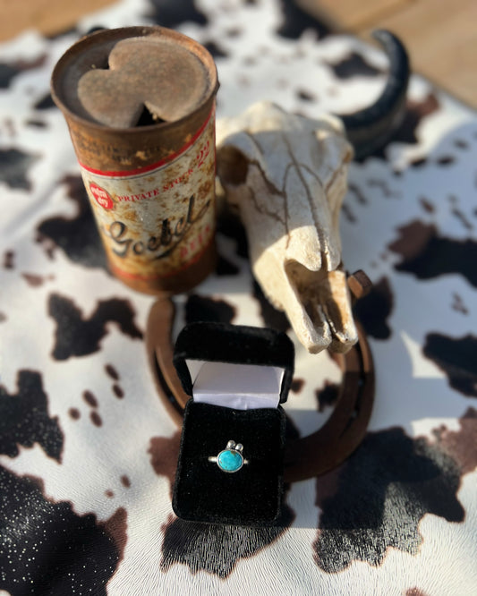 Sterling Silver & Kingman Turquoise Ring