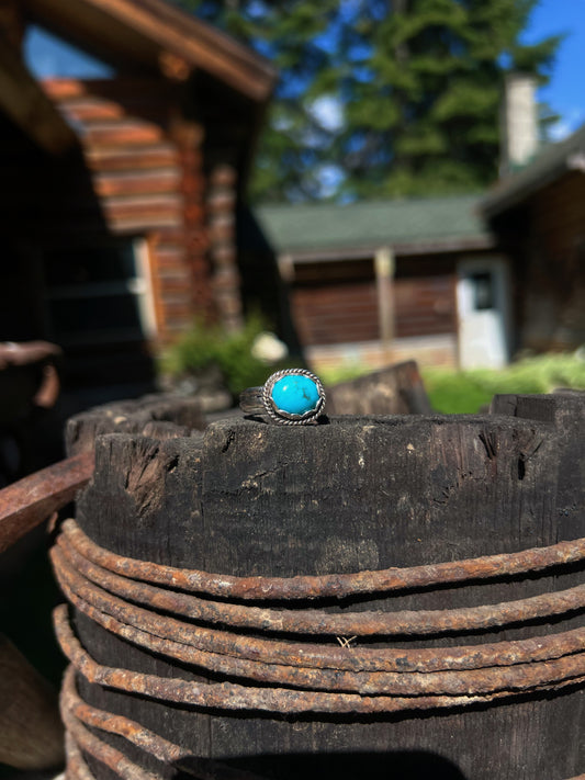 Kingman Turquoise Double Ring